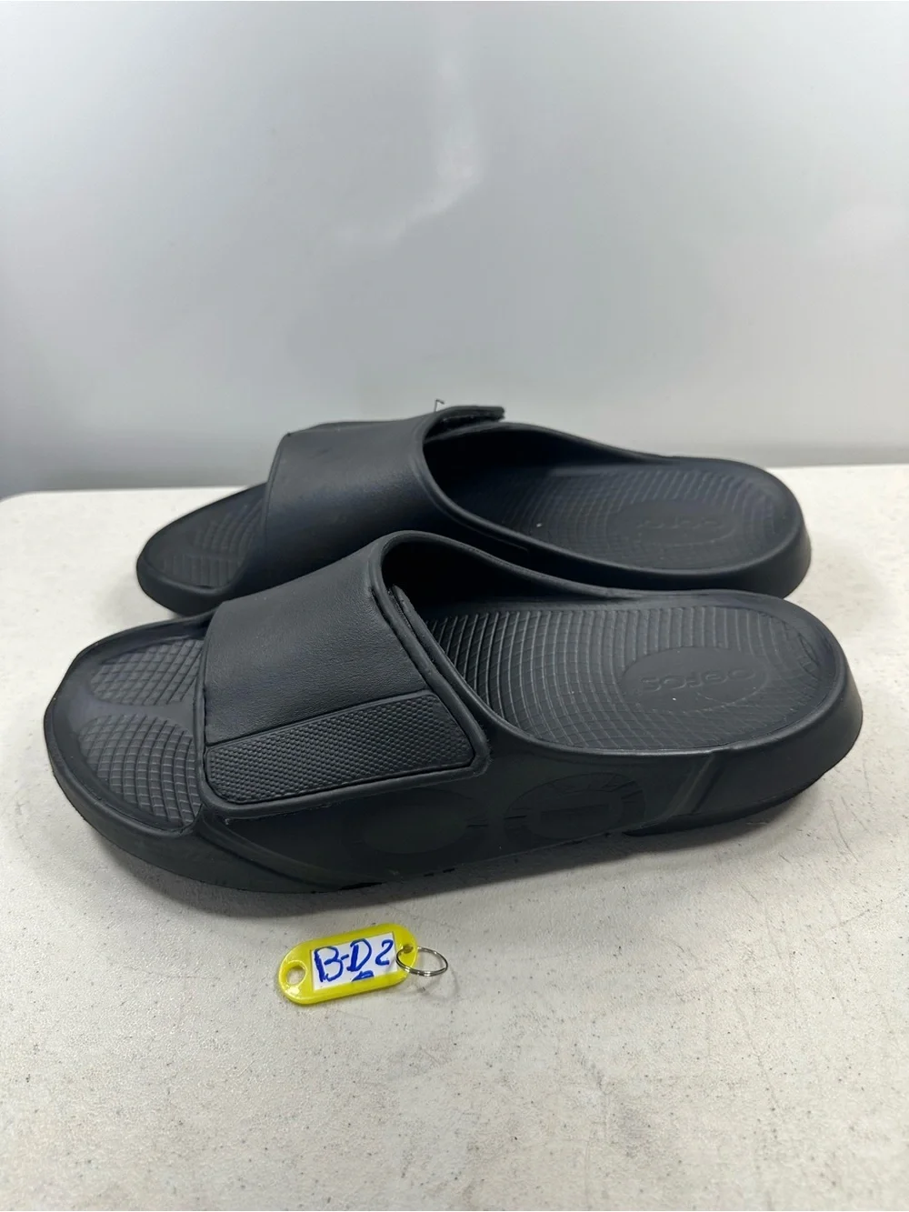 OOFOS Ooahh Sport Flex Slide Sandal Black Men 13